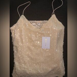 NEW Wayf women’s sequin tank top